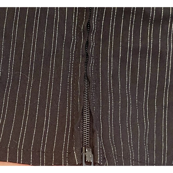 Finesse Lace Up Pinstripe Corset Bustier Womens 3X Y2K Goth Punk Vamp - Picture 8 of 9